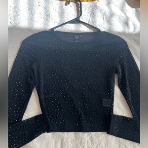 Windsor Mesh Gem Long Sleeve cropped